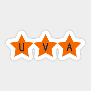 uvirginia lettering Sticker